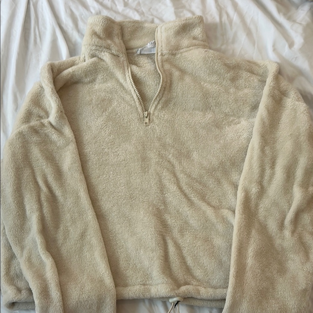 Pink Rose Cream Teddy Jacket